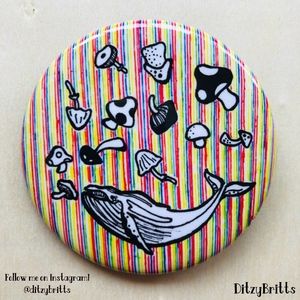 Whale & Mushroom Button